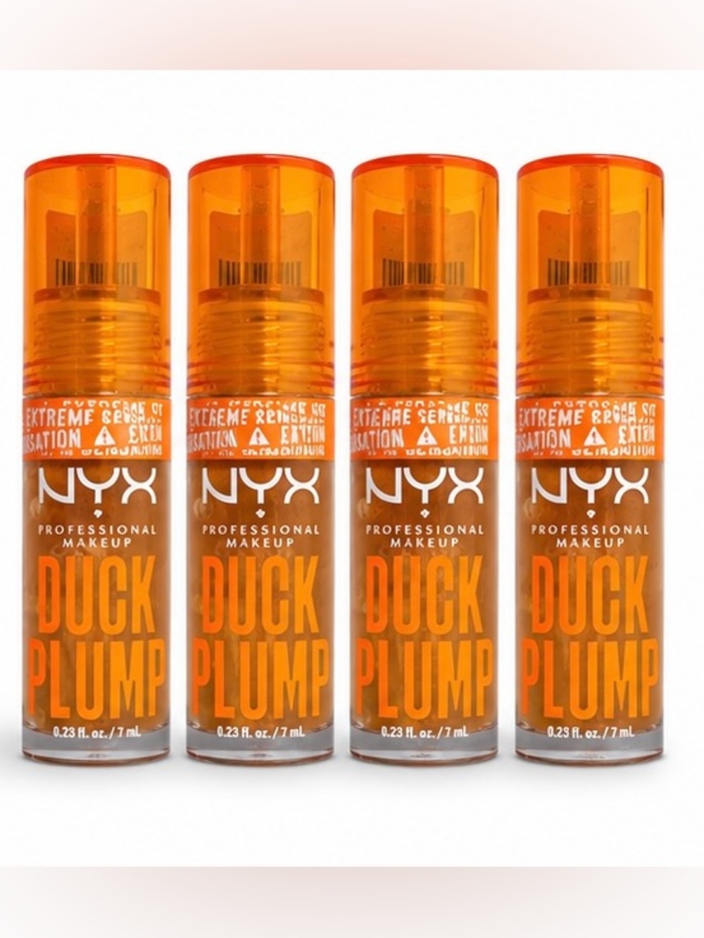 4 NYX Duck Plump Lip Oil — Orange Gloss full size